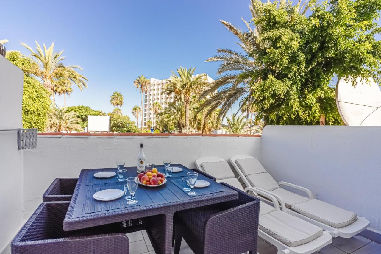 Fantastic Large Studio In Front Of Beach Heated Pool Wifi Arona  Bagian luar foto