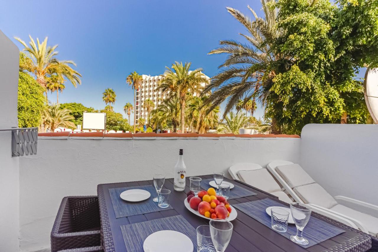 Fantastic Large Studio In Front Of Beach Heated Pool Wifi Arona  Bagian luar foto