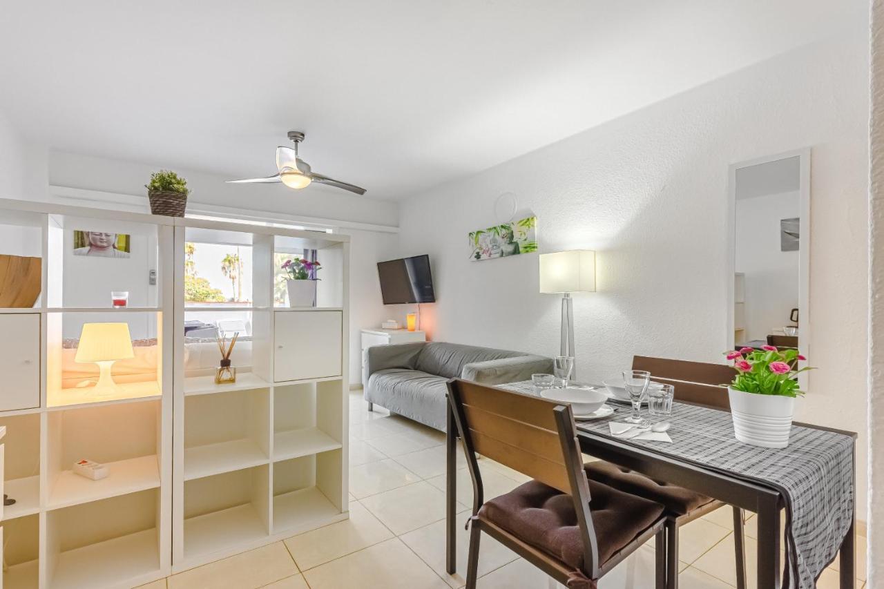 Fantastic Large Studio In Front Of Beach Heated Pool Wifi Arona  Bagian luar foto