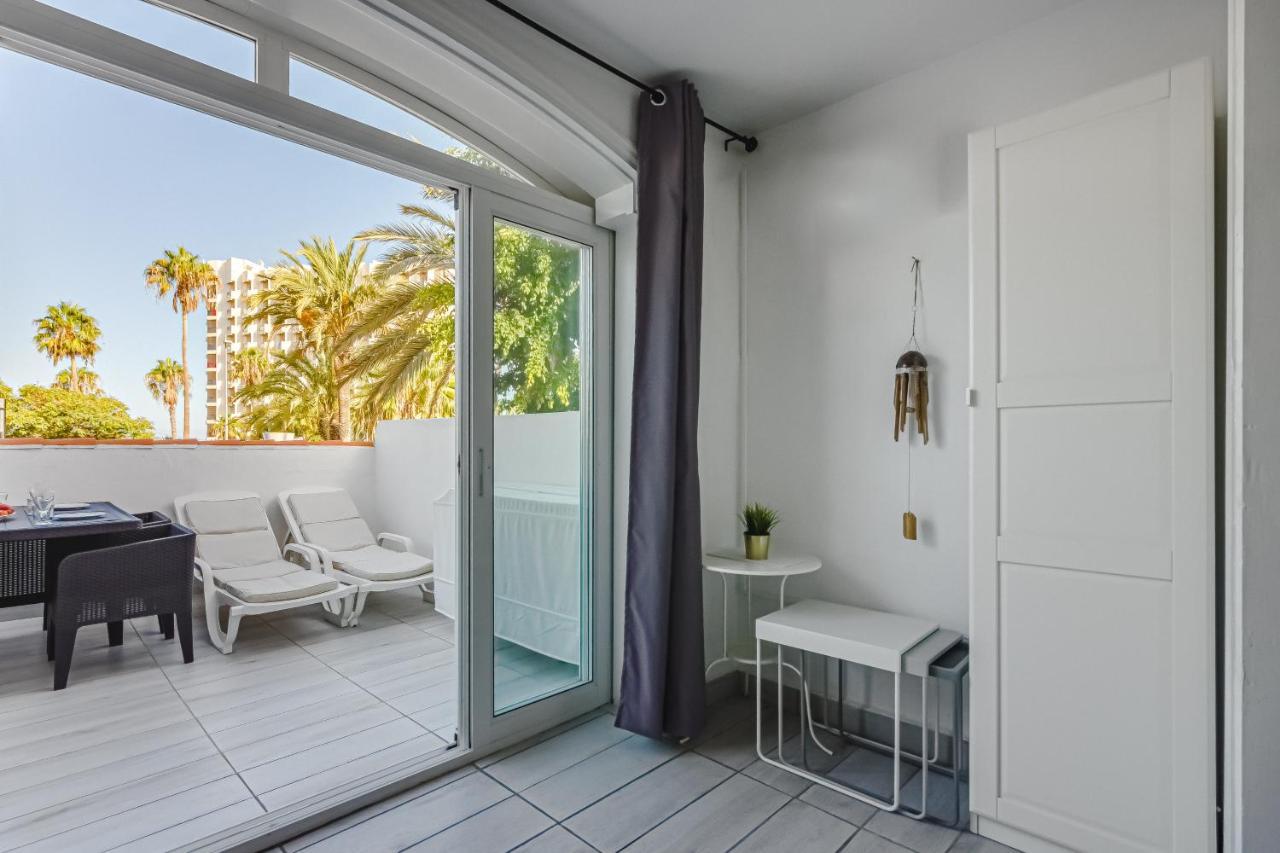 Fantastic Large Studio In Front Of Beach Heated Pool Wifi Arona  Bagian luar foto